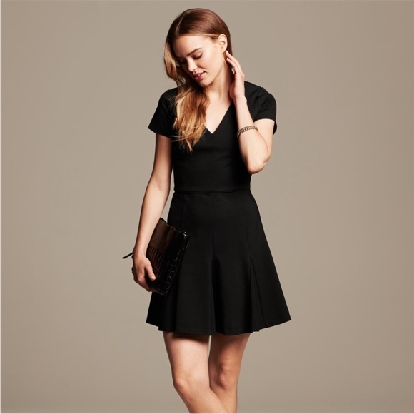 Banana Republic V-Neck Ponte Dress - Picture 1 of 7